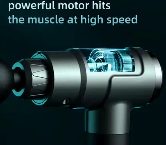 12V Professional Massage Gun With Portable Bag Electric Percussion Fascia Gun Tissue Muscle